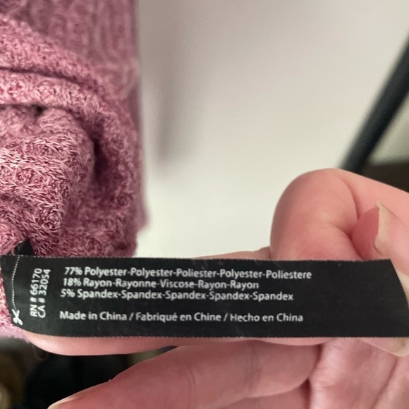 Out From Under Urban Outfitters Mauve Oversize Button Down Waffle Knit Sweater - Picture 6 of 8